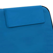 Tidyard Lettino da Spiaggia Pieghevole 2 pz in Tessuto Blu