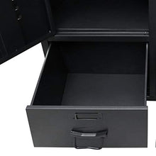 vidaXL Armadio in Metallo Stile Industriale 90x40x180cm Nero Schedario Ufficio