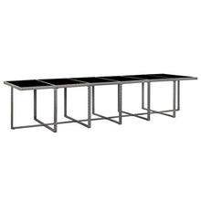SKM Set da Pranzo da Giardino 17 pz e Cuscini Polyrattan Antracite (167.9kg) Grigio-6430