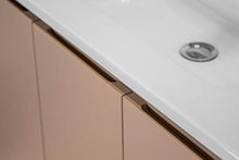 OrionShop Mobile Bagno Sospeso Ariete da 80cm Tortora Opaco con Lavabo Specchio e Lampada LED Inclusi