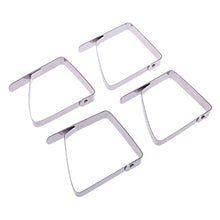 Nikunty - Mollette da Tavolo per Picnic, 4 Pezzi, in Acciaio Inox