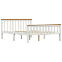 FAMIROSA Giroletto con 2 Cassetti Bianco in Massello di Pino 140x200 cm-0435