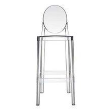 Kartell One More Sgabello, 2 Pezzi, Cristallo, Altezza seduta 75 cm