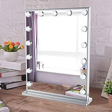 BEAUTME Hollywood Specchio da toeletta con luci, specchio dimmerabile da tavolo / da parete per trucco cosmetico illuminato