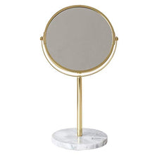 LLG Household Items& Double Sided ingrandimento Trucco dello Specchio, Oro Dressing Table Specchio 180 Gradi Rotazione Libera Migliore for Il Bagno o Camera da Letto del Piano d'appoggio