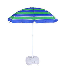 Parasol Ombrellone da Spiaggia, Ombrellone da Giardino da 1,8 M, Ombrellone A Strisce per La Protezione Solare da Cortile, 8 Scheletri, Senza Base