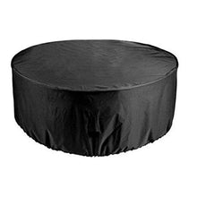 YULIAN Mobili da Giardino Copertura Impermeabile, Terrazza Mobili Cover Round Oxford DustFest DustFest Perpoire Tessuto Antivento, 22 Dimensioni, Personalizzabile, Nero, 150x90cm