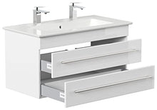 Mobile bagno ,lavabo Villeroy & Boch Venticello 100cm bianco lucido,doppio