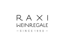 Portabottiglie Raxi „Show“ WPUL30 da banco in legno di faggio e acciaio
