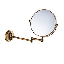 SGSG Specchio ingranditore Specchio per Il Trucco a Parete Accessori per Il Bagno Specchio cosmetico Regolabile Specchio per Bagno a 2 Facce