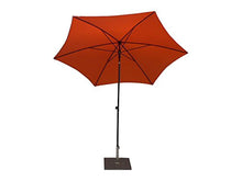 Maffei Art 135-6 Kronos ombrellone Diametro cm 250, Tessuto PolyMa, Made in Italy. Colore Arancio