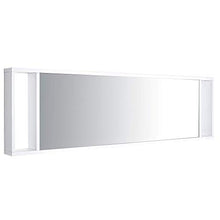 Beliani Malaga - Set di mobili da Bagno con lavandino, armadietto e Specchio, Colore: Bianco