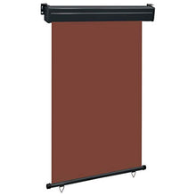 vidaXL - Tenda da sole laterale per balcone, 120 x 250 cm, colore: Marrone
