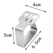 harayaa 8 Pezzi Clip Stabili Tovaglia Argento Supporto Resistenza All'aperto Picnic Barbecue - D
