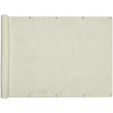 Sol Royal Frangivista e Telo frangivento per balconi SolVision PB2 90x300 cm - Impermeabile - Schermo Privacy - con Occhielli - Crema