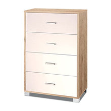 Sarmog Kit Mobile CASSETTIERA 4 POSTI H112 L70 P41 Cm Struttura Rustico Frontale Bianco 772k