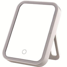 WXL Specchi da Tavolo Specchio per Il Trucco di vanità con Luce LED Smart Desktop Specchio cosmetico Portable Retroilluminazione compatta Pieghevole Pieghevole Specchi Specchio Trucco con LED