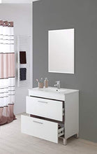 FERIDRAS Stella Composizione Bagno, 2 Cassetti, Bianco, 46.5x81x84 cm