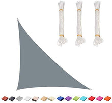 XLYAN Tenda A Vela, Triangolo Rettangolo Vele Parasole da Giardino,Protettiva dal Sole Raggi, Resistente Ed Elastica,4 * 4 * 5.7M