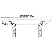 Semplicità Elegante Scaffale a Muro Scaffale Galleggiante Scaffali Pieghevoli in Acciaio Inossidabile Tavolo da Pranzo Scaffale Impermeabile Antiruggine Salva Spazio Cuscinetto Resistente, 4 Dimensio
