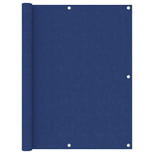 vidaXL Paravento Balcone Blu 120x500 cm in Tessuto Oxford