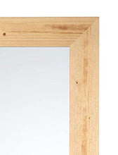 MO.WA Specchio grande da parete cornice rustica in legno abete finitura naturale. made in Italy. Misura esterna cm. 85x185. Da appendere in verticale o orizzontale.