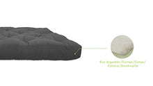 Futon Cotone, Colore Gray, 140x200x14 cm.