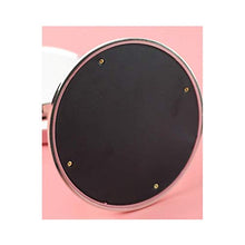 Chenbz Specchio per Il Trucco del Metallo Rosa, Specchio Portatile del Trucco del Desktop Specchio Semplice Small Specchio