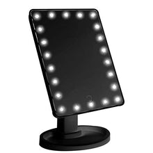 YO-HAPPY Staffa di Supporto, 16/22 LED Touchscreen Oscuramento LED Specchio per Trucco Specchio cosmetico con Rotazione a 360 °
