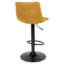 Selsey Kirme - Set di due sgabelli da bar - sedie - tessuto in velluto di senape - design moderno