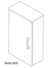 Posseik 5878 84 - Armadietto Verticale da Parete, Colore; Grigio Antracite