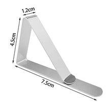 sinogoods Fermatovaglia da tavola, 12 Pezzi Tovaglia Clip in Acciaio Inossidabile, per casa, Pranzo, Picnic, Feste e Matrimoni (7.5 * 4.5cm)