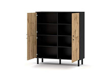 3xEliving Bewer cassettiera moderna in stile legno, 140 cm
