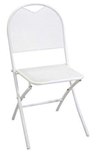 Set Tavolo e 2 Sedie Pieghevoli da Giardino in Ferro Lucca Bianco
