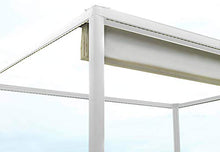 Pergola da Giardino 3x3m in Alluminio Telo Retrattile Elettrico Bianco