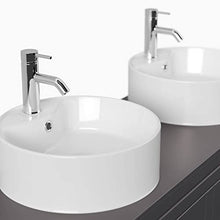 Mobile bagno a terra Memoria Classic antracite satinato con lavabi appoggiati