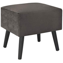 Festnight Comodino Camera da Letto, Comodino in Velluto Grigio 40x35x40 cm