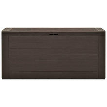 Irfora Baule da Giardino Marrone,Baule da Giardino per Esterno Impermeabile 116x44x55 cm