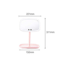 AOIWE Specchio Multifunzionale LED Tavolo Lampada da Tavolo Specchio Vanity Specchio Bellezza Specchio Specchio Ricaricabile Touch Screen Smart Fill Light Princess Vanity Specchio Specchio Specchio