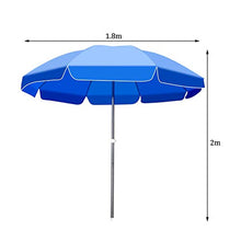 JFFFFWI Ombrellone da Esterno Creativo e Oslash; Ombrellone da Giardino da 200 cm Protezione Solare Blu Ombrello Impermeabile Ombrellone da Spiaggia Ombrellone Rotondo Regolabile in altezz
