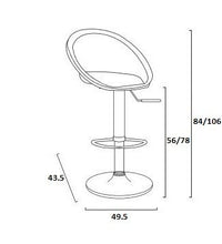 GRAND SOLEIL Sedia da Bar Sphere Trasparente Fumo