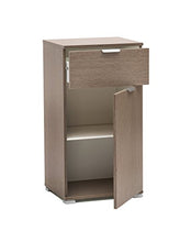 MeMi Me311RG Comodino, Legno, Rovere Grigio, 38x12x85 cm