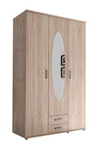 AVANTI TRENDSTORE - Pitas - Armadio in d'imitazione con Specchio, Lap ca: 120x197x53 cm (Quercia Sonoma)