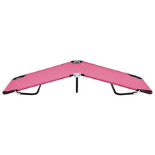 FAMIROSA Lettino Prendisole Pieghevole in Acciaio Rosa