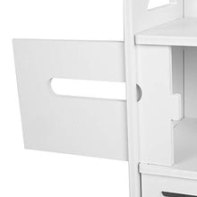 YOPOTIKA Armadio da bagno in legno bianco impermeabile a prova di umidità e senza formaldeide