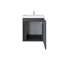 Planetmöbel - Mobiletto da bagno con armadietto a specchio, 50 cm (antracite)