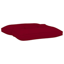 vidaXL Cuscino per Pouf su Pallet Rosso Vino in Tessuto
