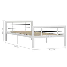 SKM Giroletto Bianco e Nero in Metallo 100x200 cm