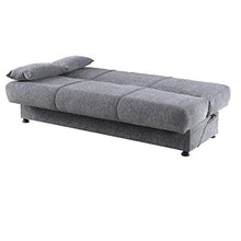 Bagno Italia Divano Letto con vano Contenitore 190x108 in Tessuto Grigio o Beige - Arredi Casa