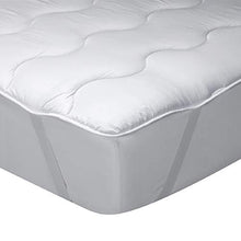 Pikolin Home - Topper in fibra cava siliconata e microfibra imbottita 3 cm, ipoallergenico e traspirante